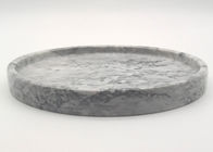 우수한 돌 서빙 쟁반, 대리석 원형 서빙 쟁반 회색 색깔